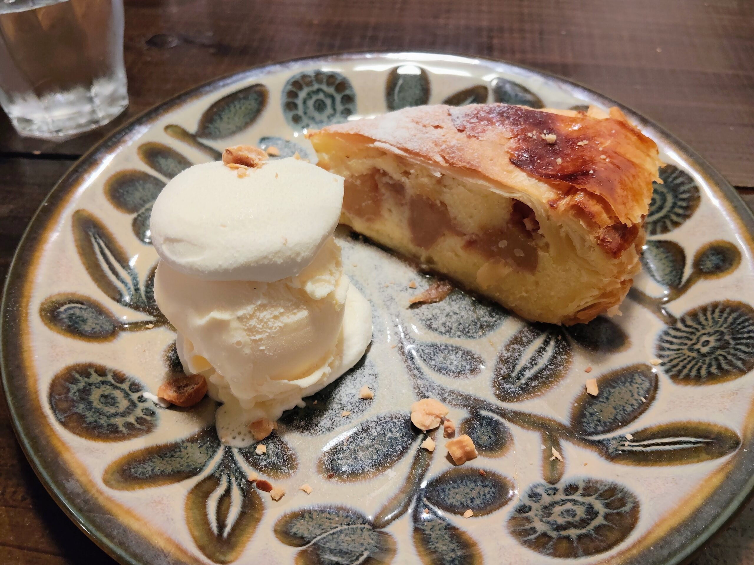 アップルパイ アイス添え